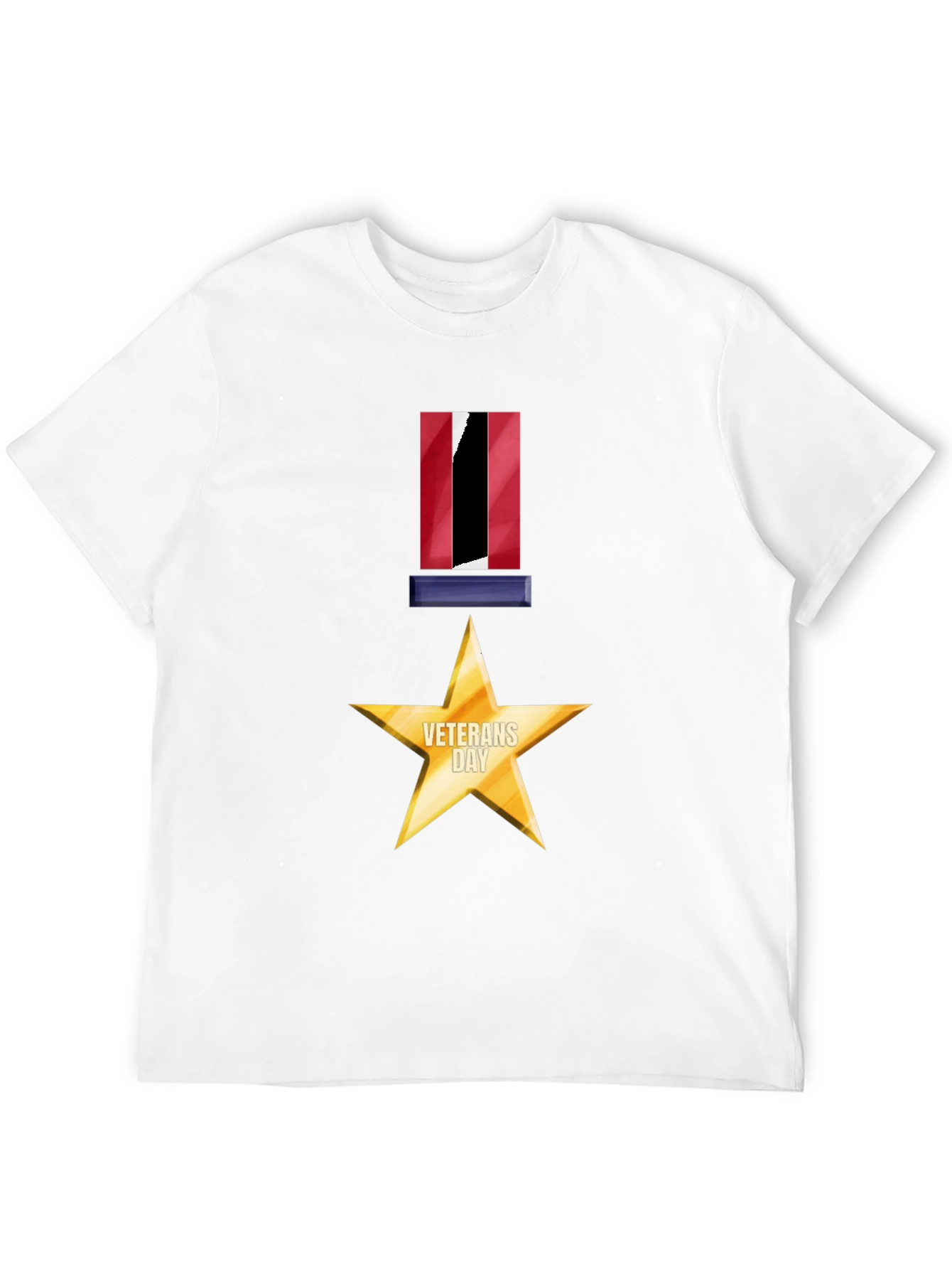 Veterans Day Star Medal Graphic Tee