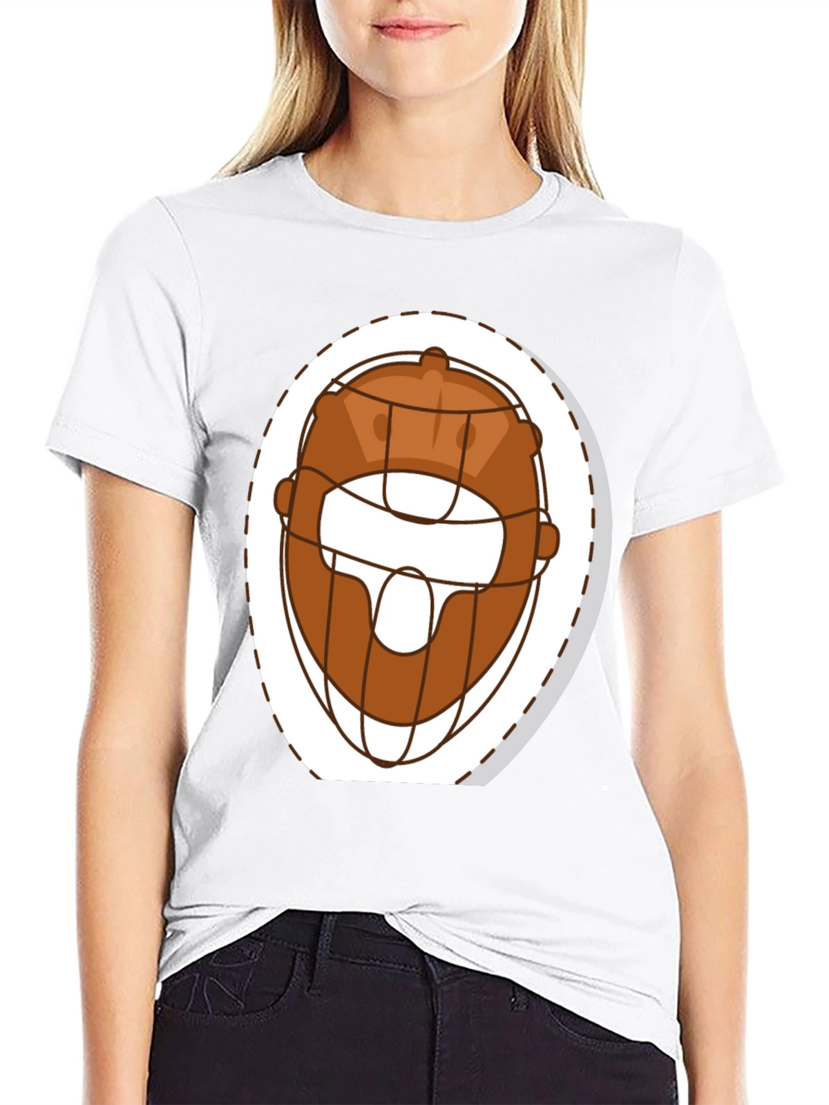 Funny Cartoon Headgear T-Shirt