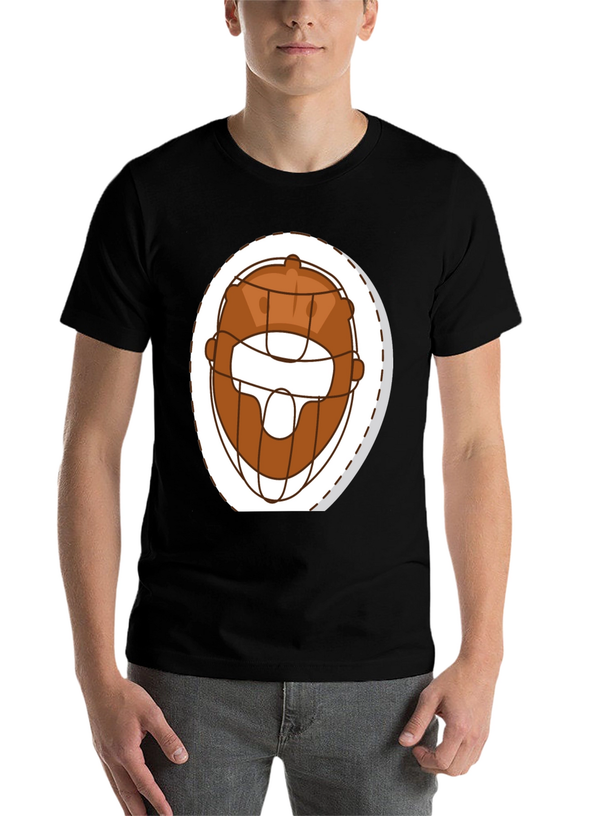 Funny Cartoon Headgear T-Shirt