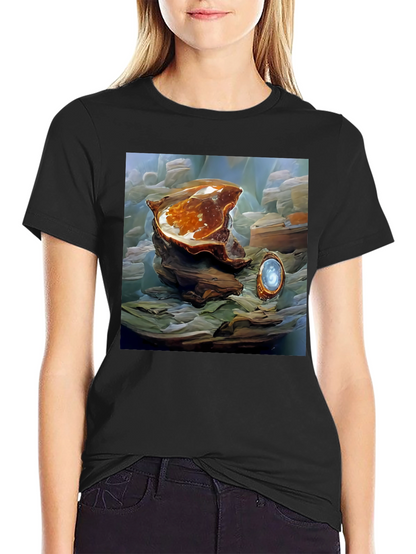 Artistic Abstract Shell Graphic Tee