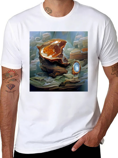 Artistic Abstract Shell Graphic Tee