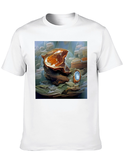 Artistic Abstract Shell Graphic Tee