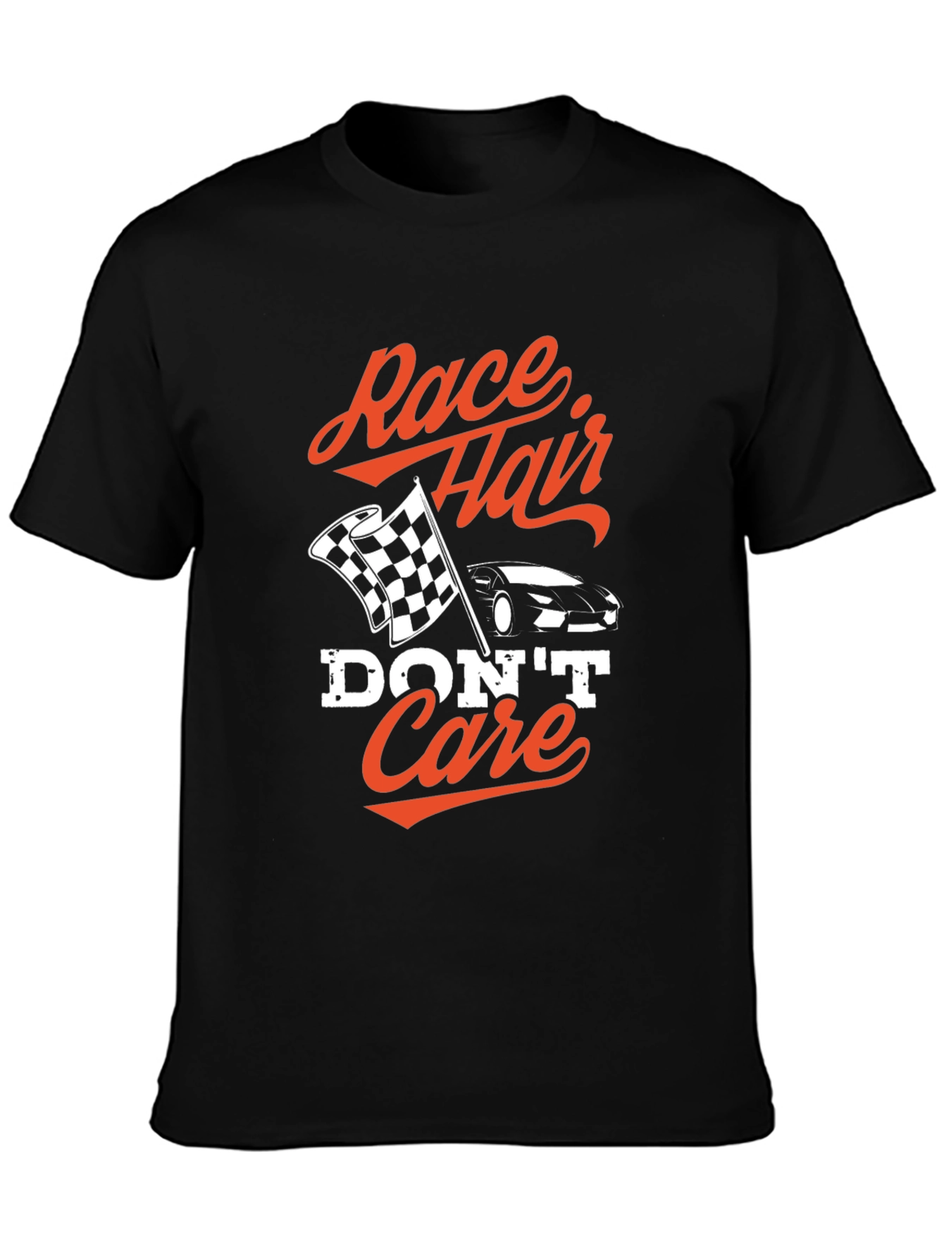 Race Hair Dont Care Black T-Shirt