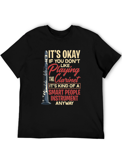 Funny Clarinet Player Smart People Instrument T-Shirt