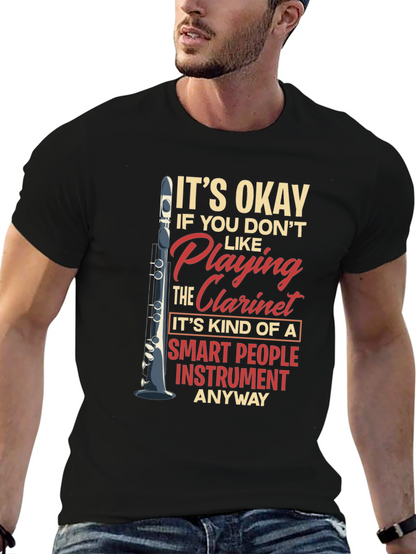 Funny Clarinet Player Smart People Instrument T-Shirt