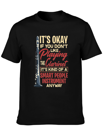 Funny Clarinet Player Smart People Instrument T-Shirt