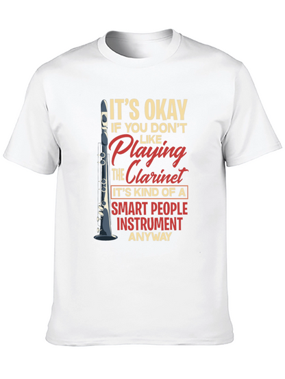 Funny Clarinet Player Smart People Instrument T-Shirt