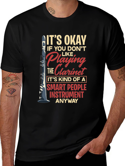 Funny Clarinet Player Smart People Instrument T-Shirt
