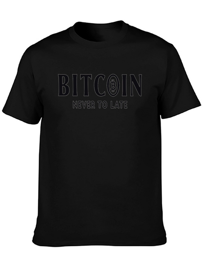 Bitcoin Never Too Late Graphic Tee