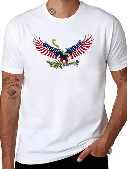 Patriotic Eagle Graphic T-Shirt