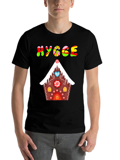 Hygge Gingerbread House Graphic Tee - Festive Comfort