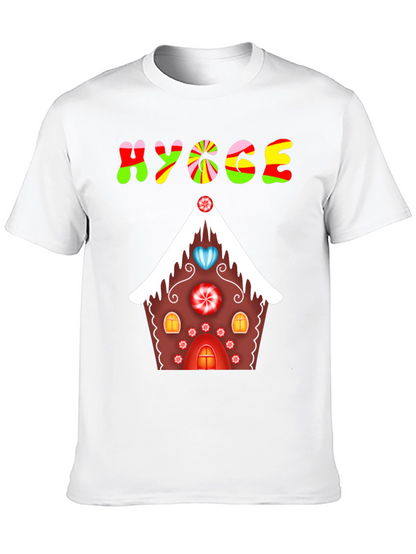 Hygge Gingerbread House Graphic Tee - Festive Comfort