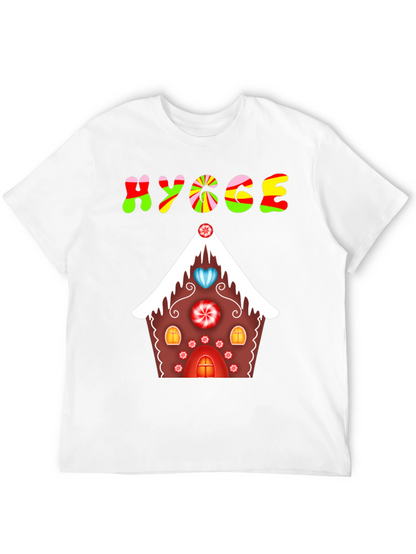 Hygge Gingerbread House Graphic Tee - Festive Comfort