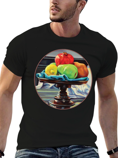 Still Life Fruit T-Shirt - Artistic Graphic Tee