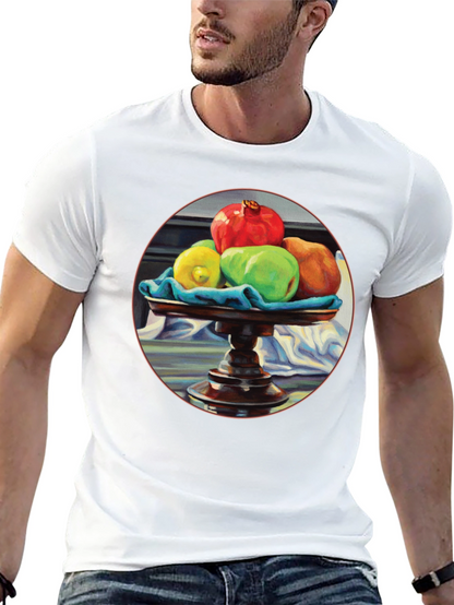 Still Life Fruit T-Shirt - Artistic Graphic Tee