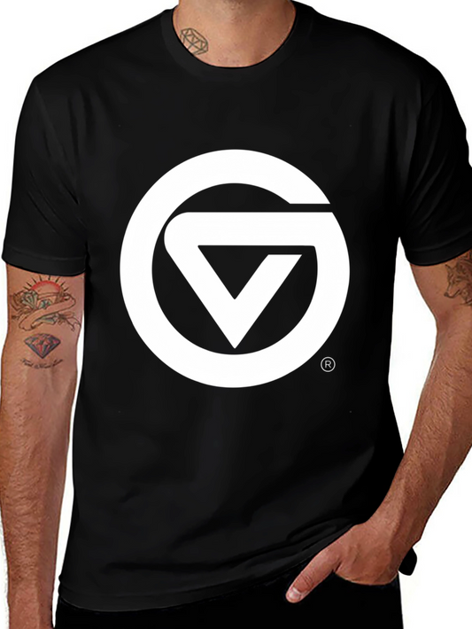 Black Graphic Tee - Circle & Triangle Logo