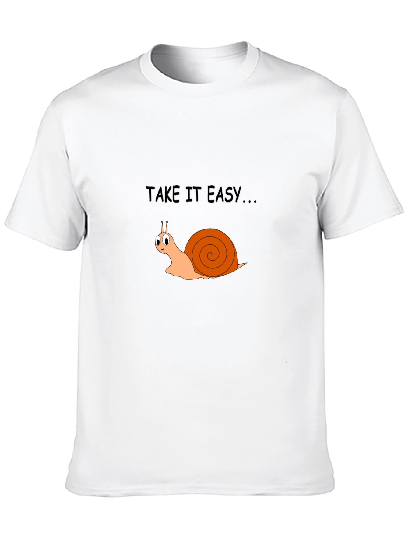 Take It Easy Snail Graphic Tee - Relaxed Fit