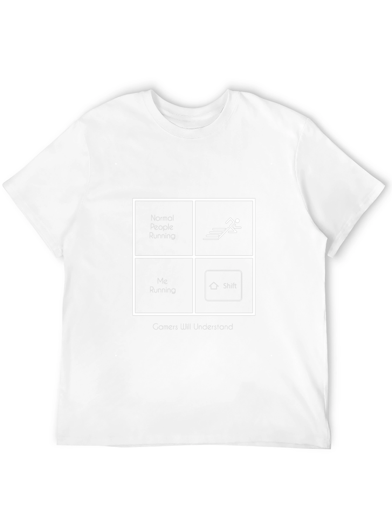 Gamer Running Black Graphic Tee