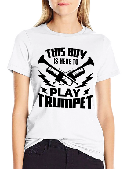 This Boy Plays Trumpet Graphic T-Shirt