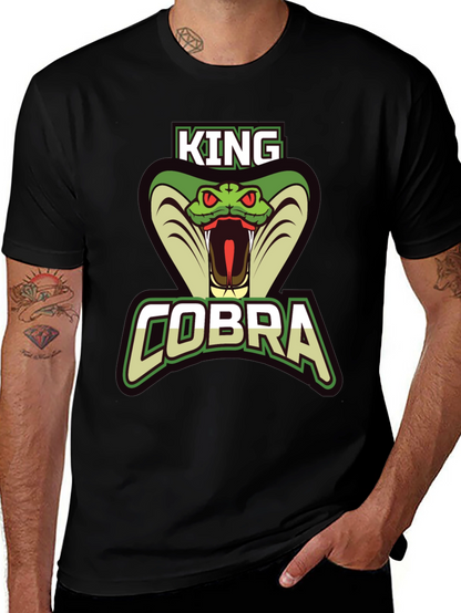 King Cobra Graphic Tee - Mens Black T-Shirt