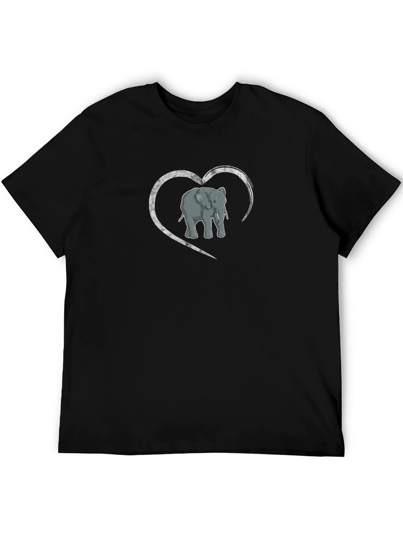 Elephant Heart Graphic Mens T-Shirt