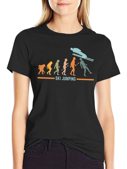 Ski Jumping Evolution Graphic Tee
