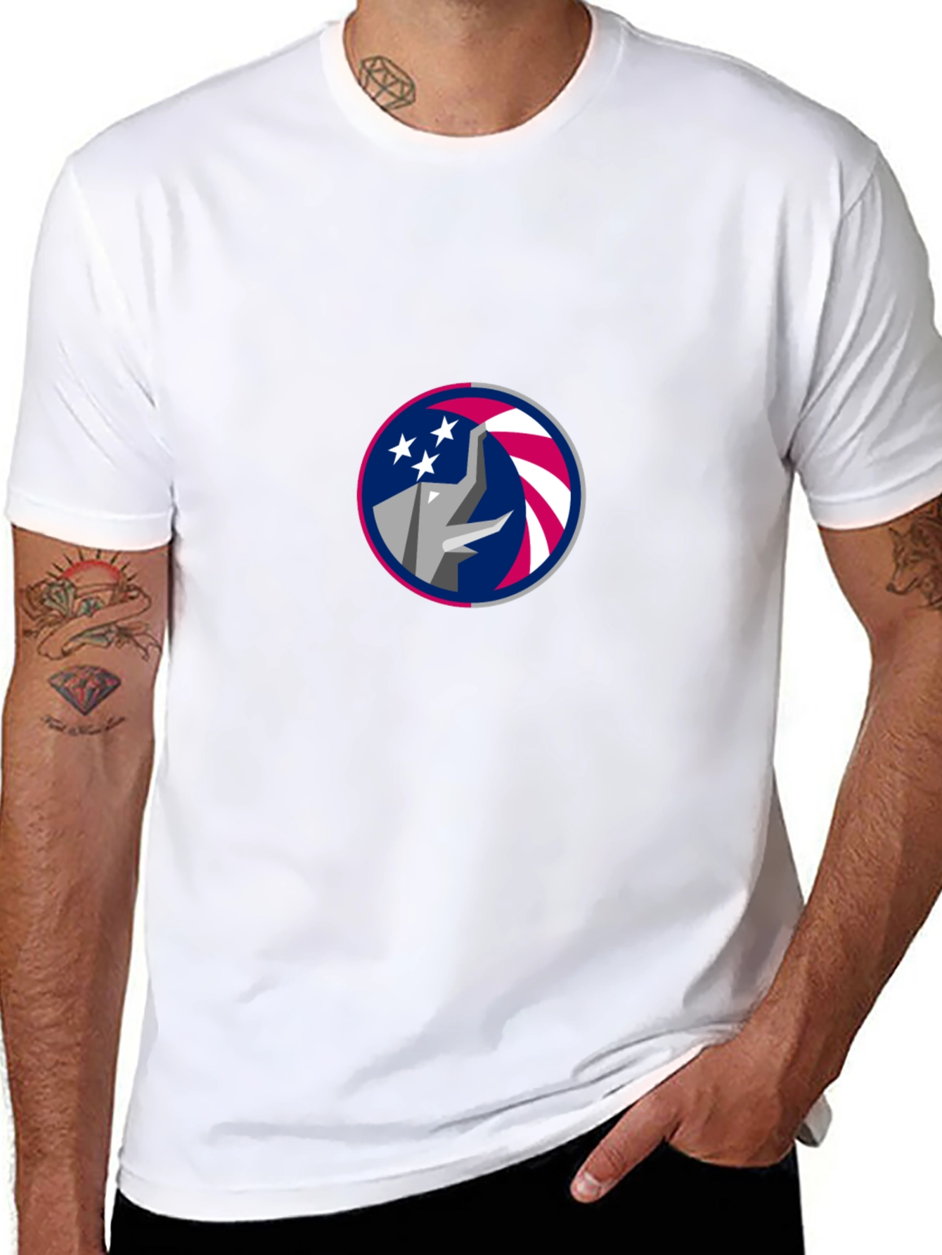 Republican Elephant Stars & Stripes Tee
