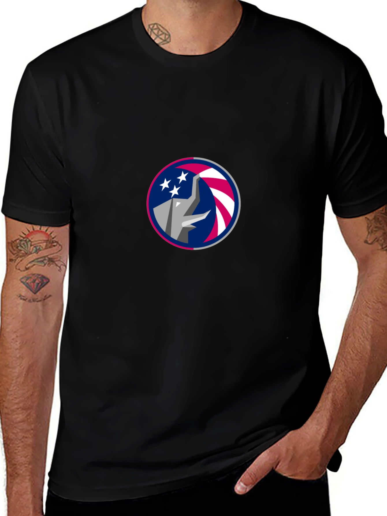 Republican Elephant Stars & Stripes Tee