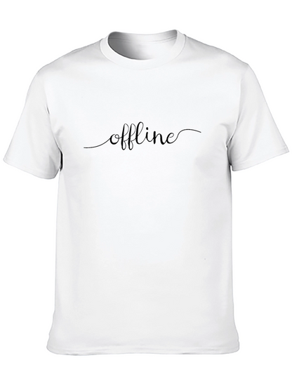 Offline Black Graphic Tee - Relaxed Comfort