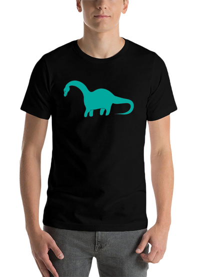 Dinosaur Graphic Tee - Black Cotton Blend