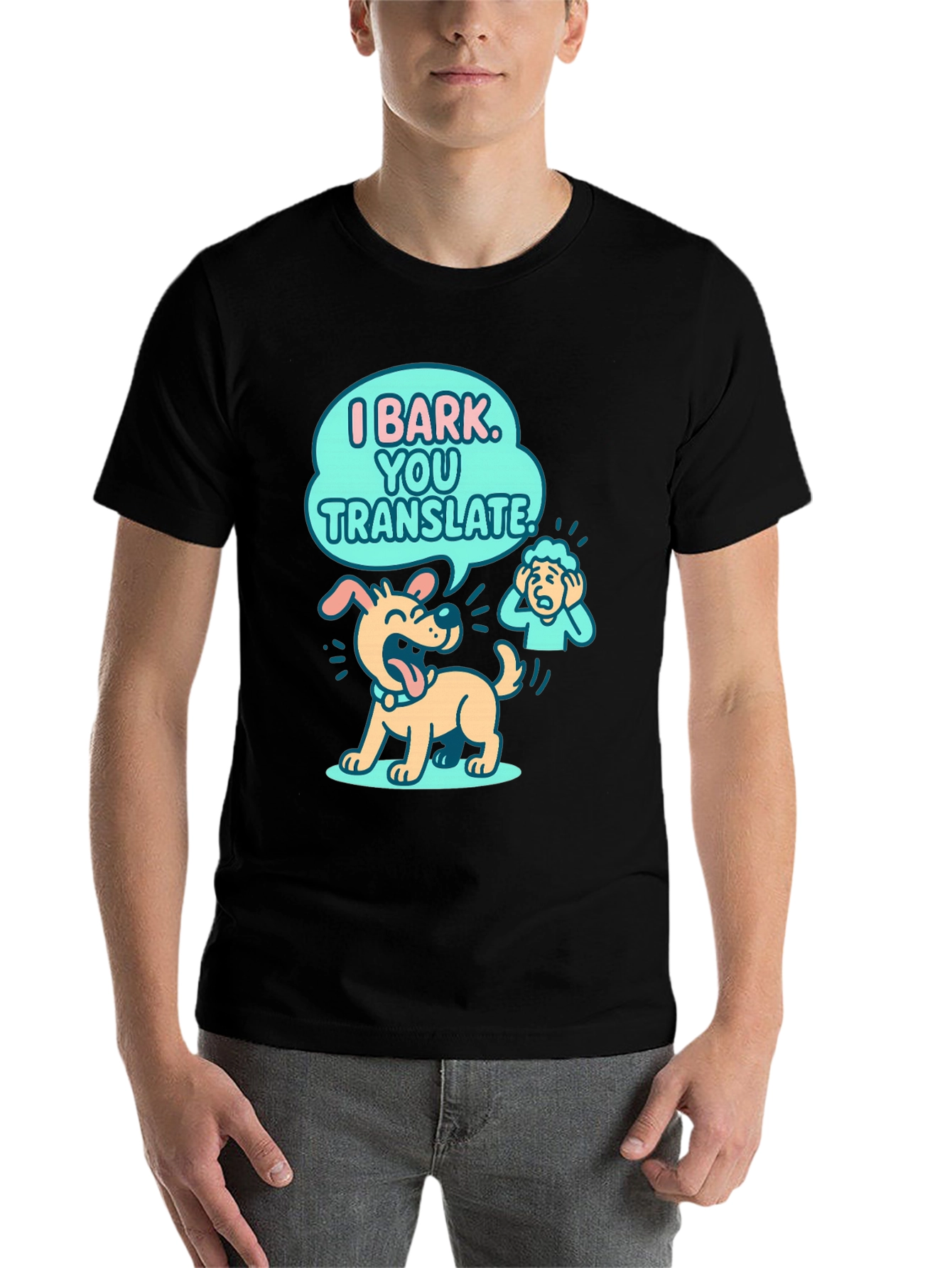 Funny Dog T-Shirt - I Bark You Translate
