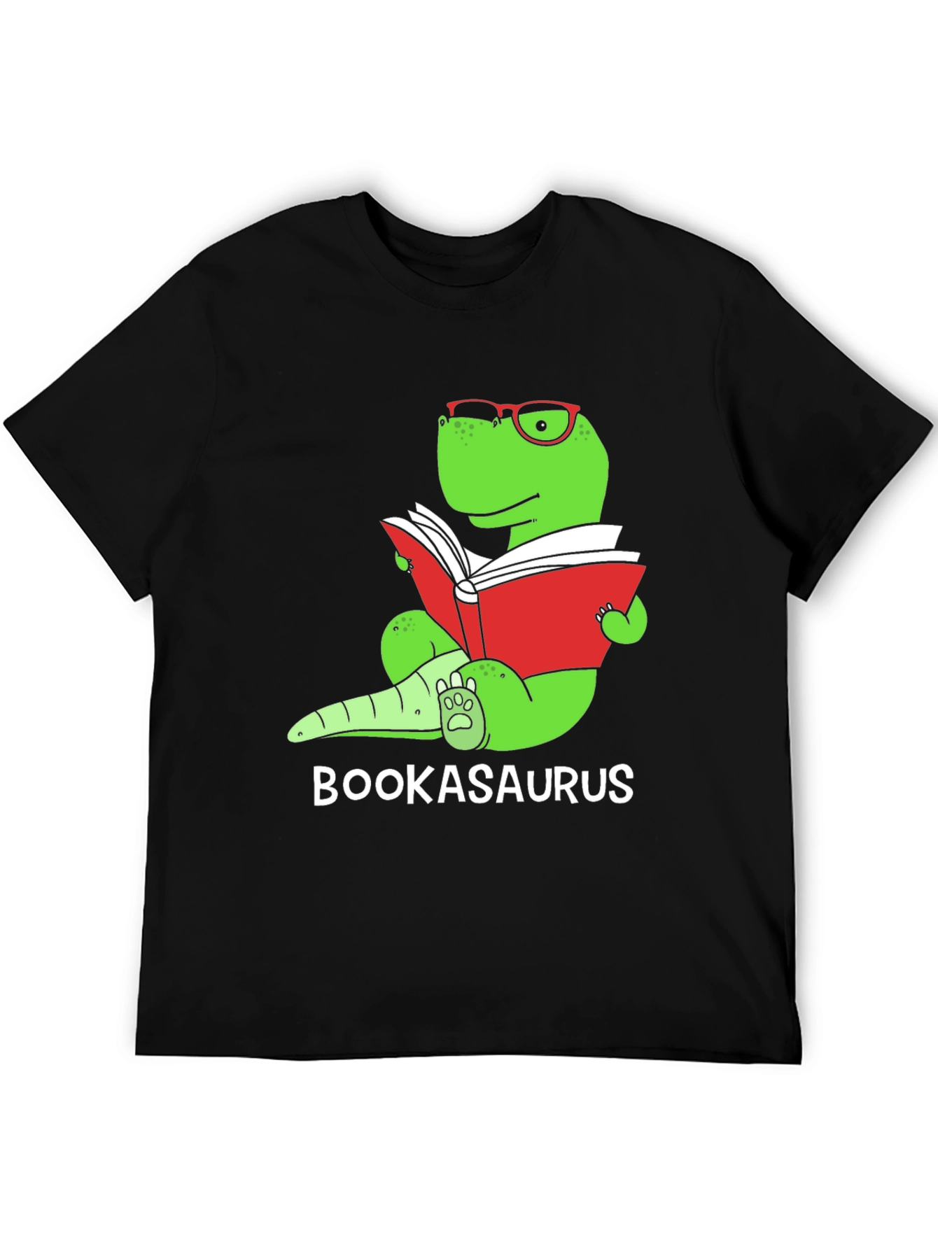 Bookasaurus T-Shirt - Reading Dinosaur Tee