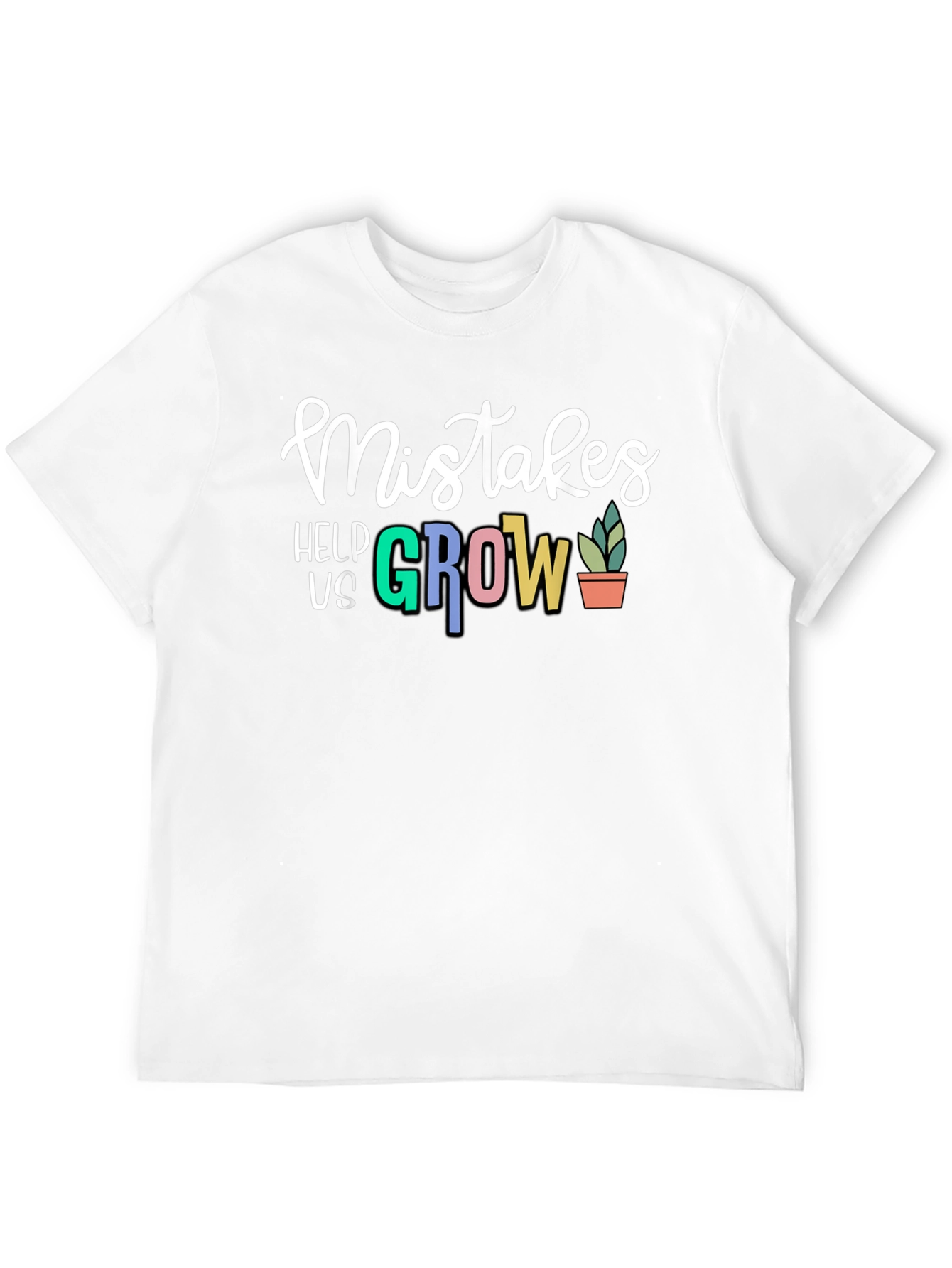 Mistakes Help Us Grow T-Shirt - Black