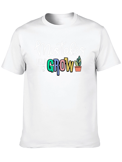 Mistakes Help Us Grow T-Shirt - Black