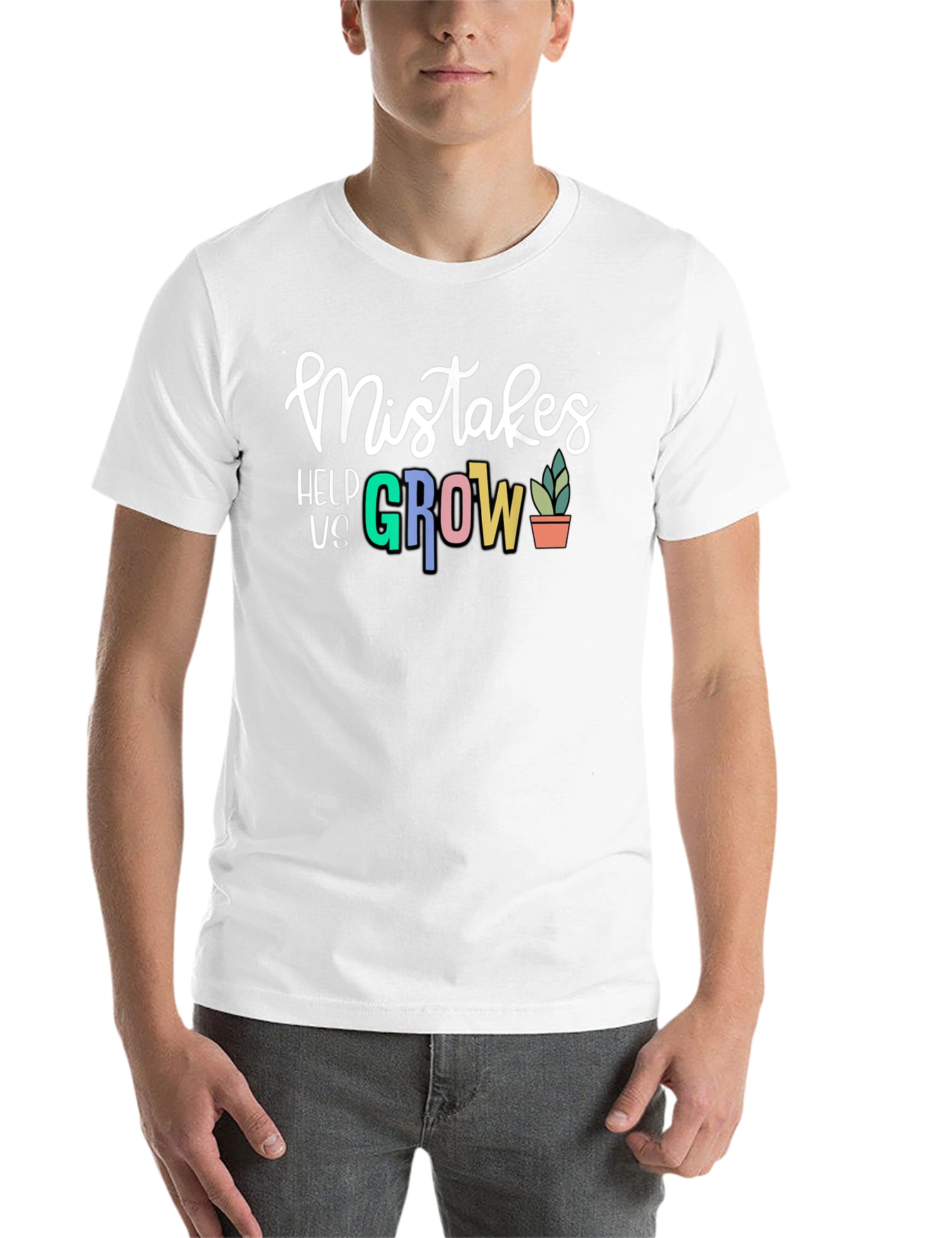 Mistakes Help Us Grow T-Shirt - Black