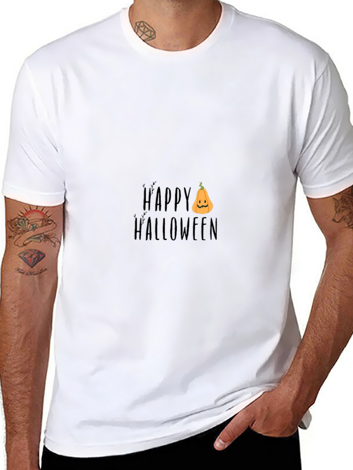Happy Halloween T-Shirt - Pumpkin Design