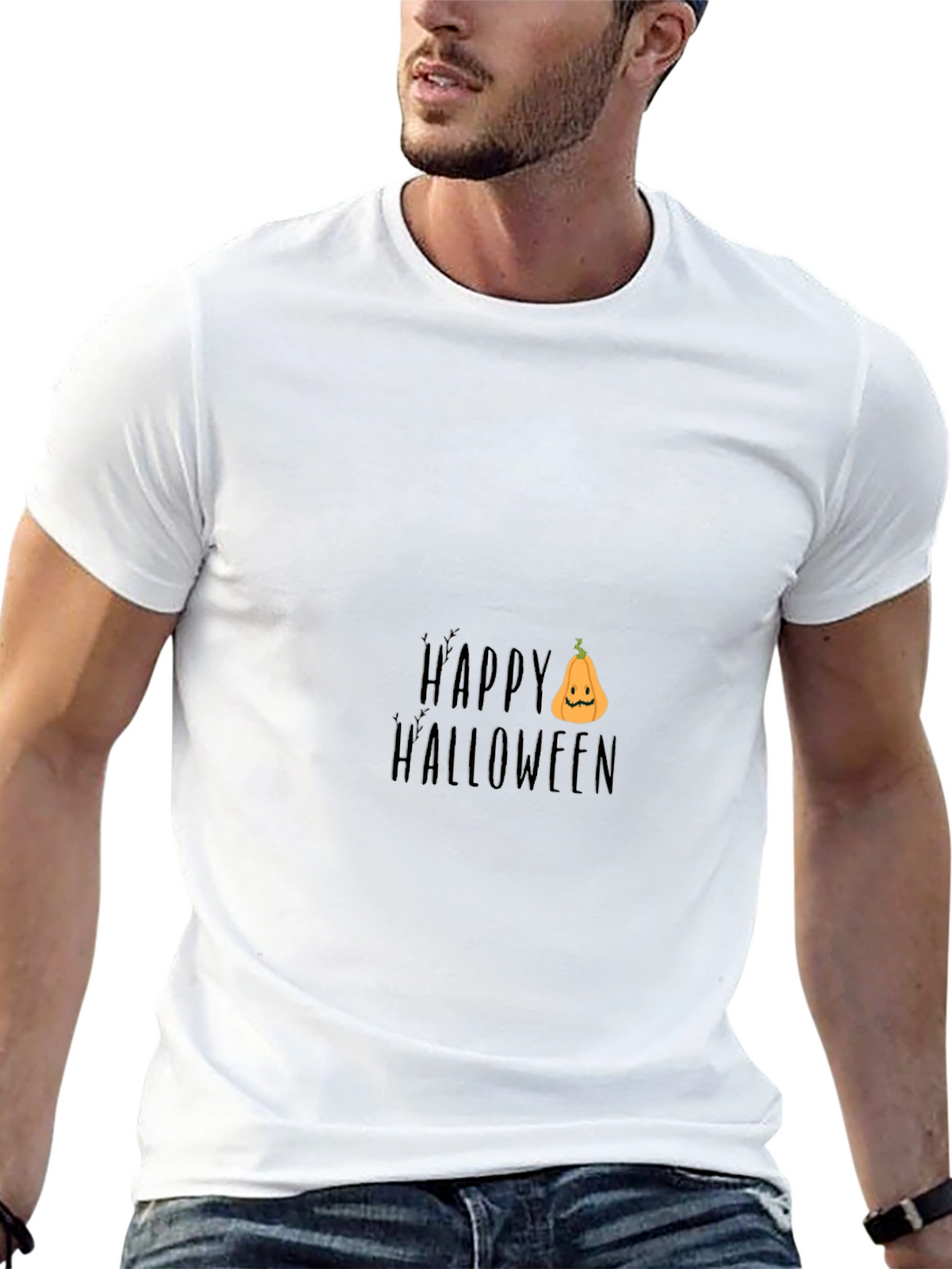 Happy Halloween T-Shirt - Pumpkin Design