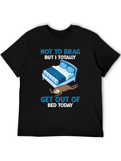 Funny Sloth Bed T-Shirt - Lazy Days Tee