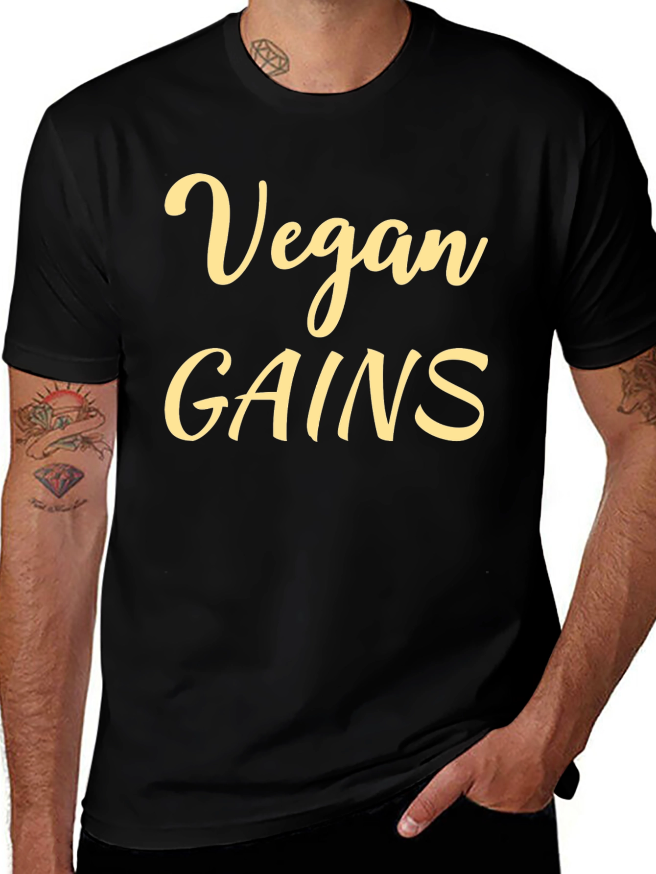 Vegan Gains Graphic T-Shirt