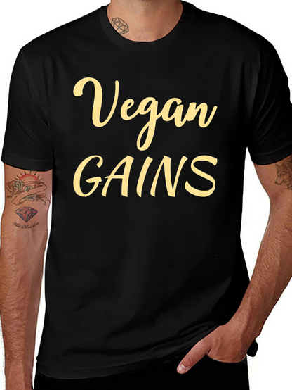 Vegan Gains Graphic T-Shirt
