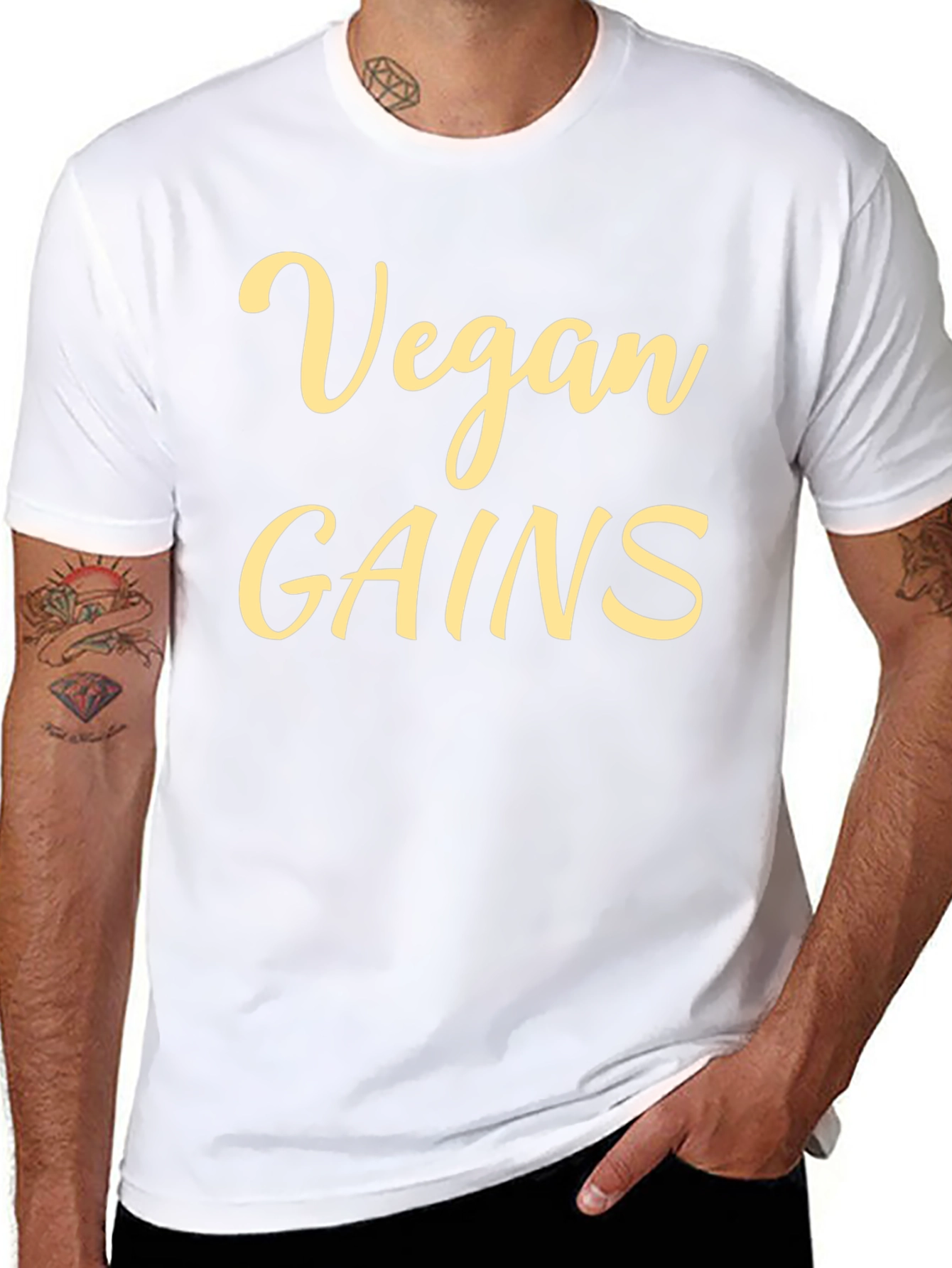 Vegan Gains Graphic T-Shirt
