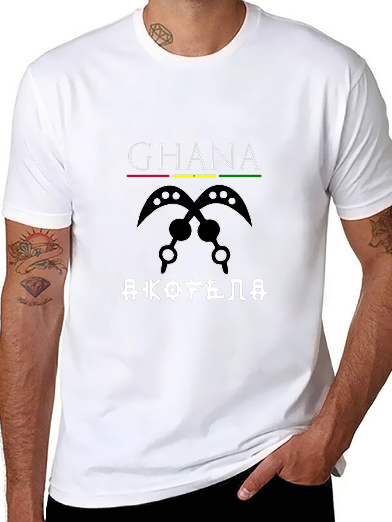 Ghana Adinkra Symbol Graphic T-Shirt