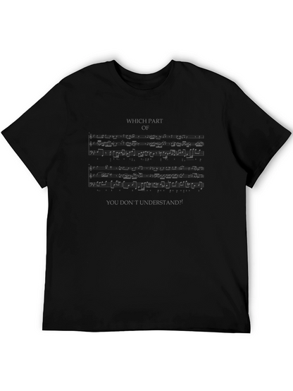 Music Sheet Humor T-Shirt - Which Part?