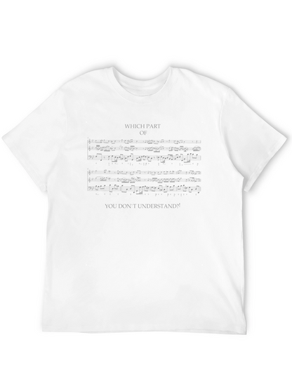 Music Sheet Humor T-Shirt - Which Part?