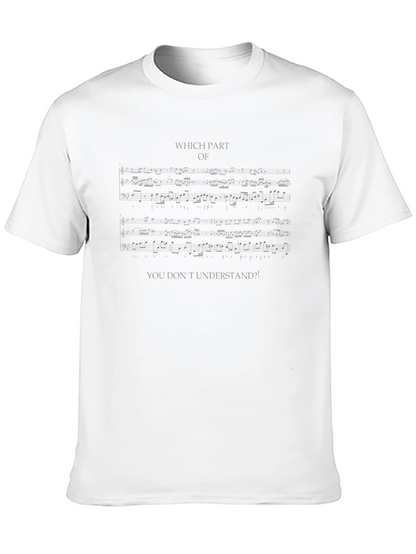Music Sheet Humor T-Shirt - Which Part?