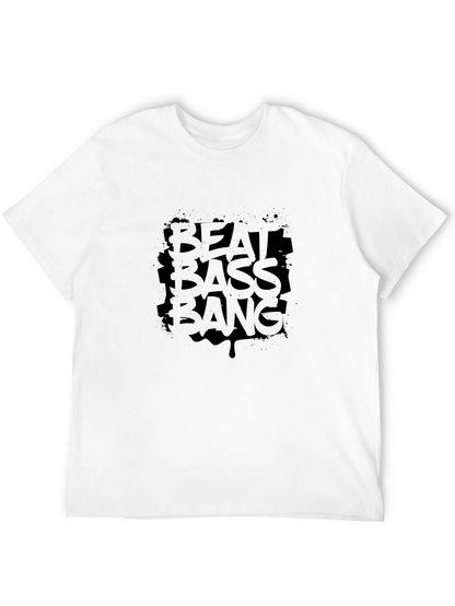 Beat Bass Bang Graphic Tee - Black
