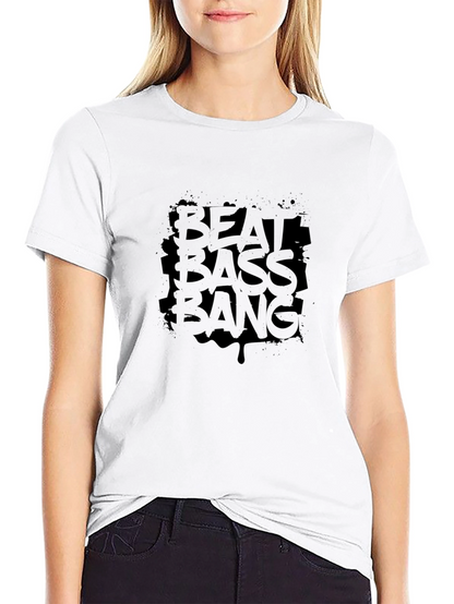Beat Bass Bang Graphic Tee - Black