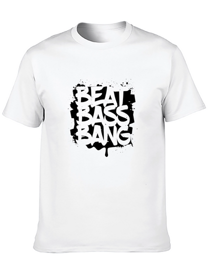 Beat Bass Bang Graphic Tee - Black