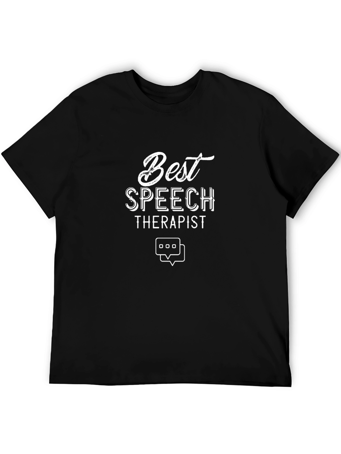 Best Speech Therapist Black Graphic Tee Shirt