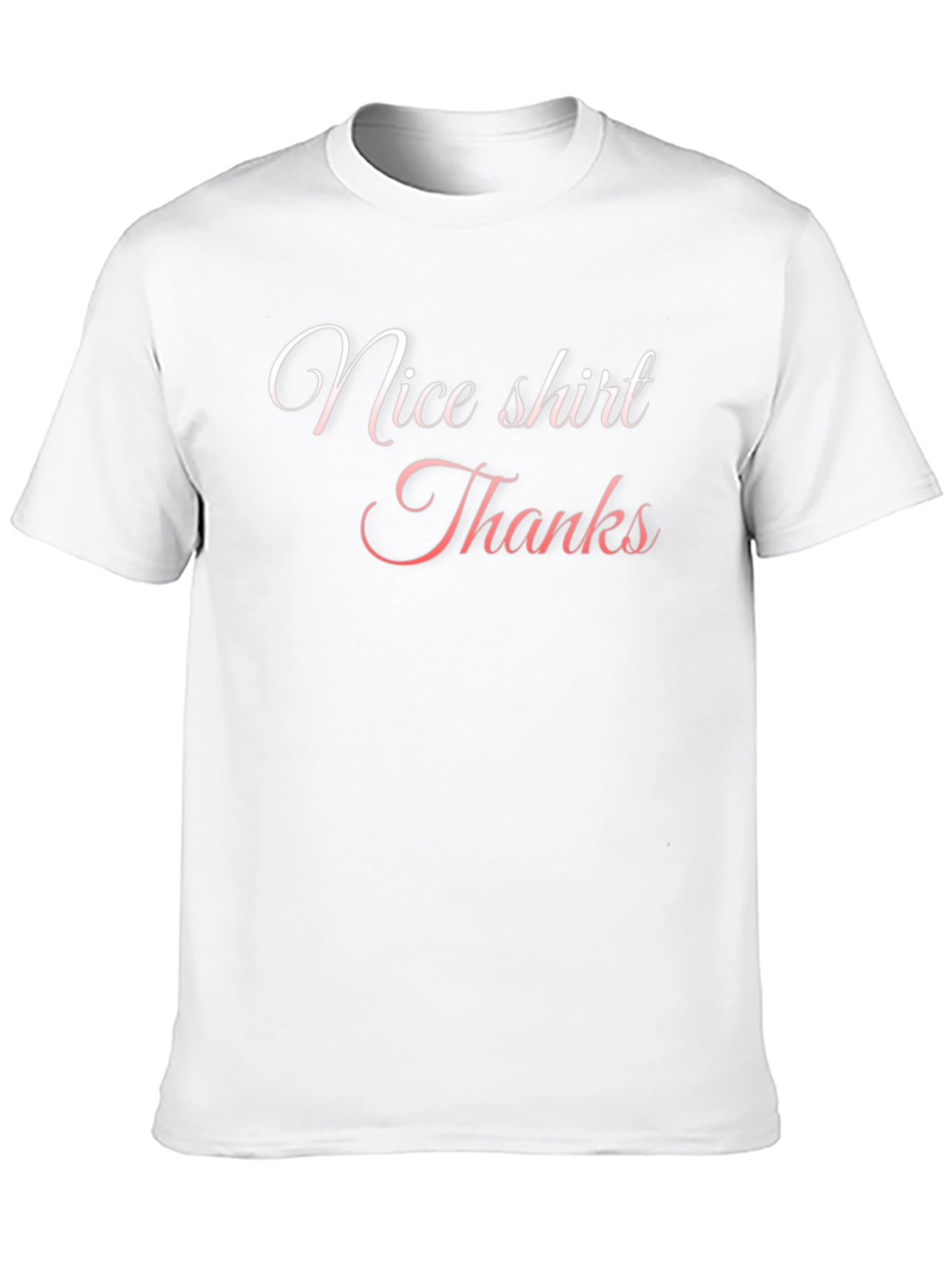 Nice Shirt Thanks - Mens Black T-Shirt